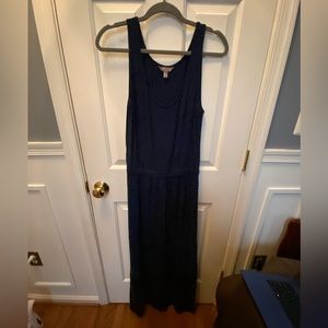 BANANA REPUBLIC color block maxi dress. Size S. Navy and black.